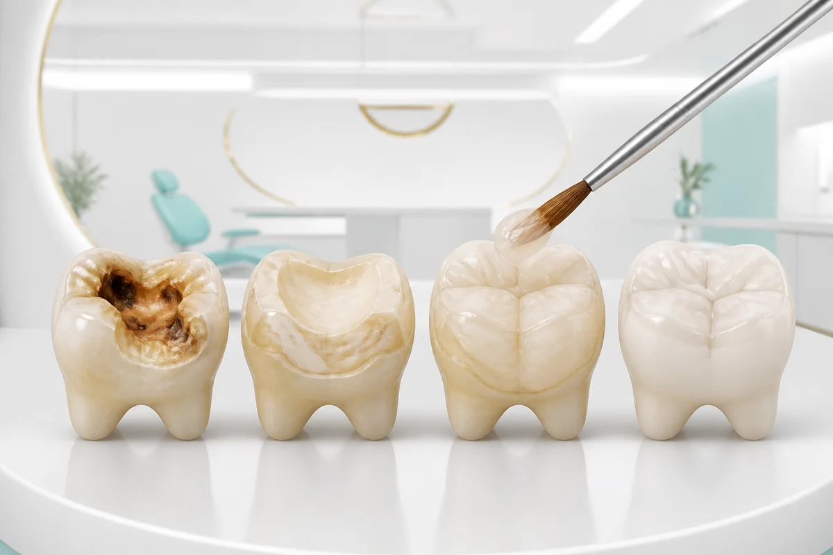 بازسازی و بیلداپ دندان